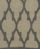 GREY MOROCCAN HAND WOVEN DHURRIE