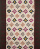 MULTICOLOR AZTEC HAND WOVEN KILIM DHURRIE