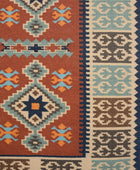 MULTICOLOR AZTEC HAND WOVEN KILIM DHURRIE