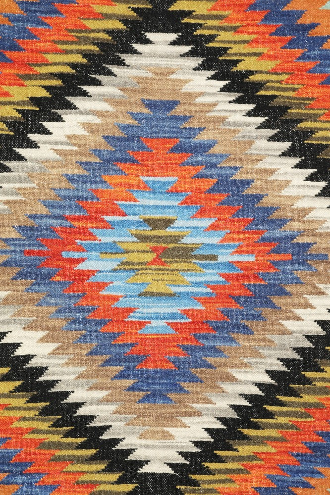 MULTICOLOR HAND WOVEN KILIM DHURRIE