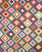 MULTICOLOR BLUE KILIM HAND WOVEN DHURRIE