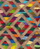 MULTICOLOR GEOMETRIC HAND WOVEN DHURRIE