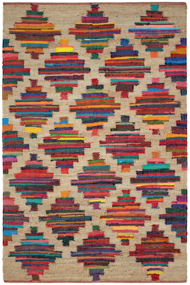 MULTICOLOR GEOMETRIC HAND WOVEN DHURRIE