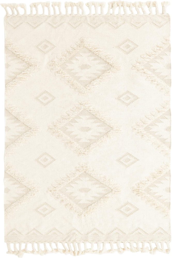 IVORY KILIM HAND WOVEN DHURRIE