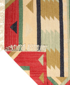 RED CLASSICA MULTICOLOR HAND WOVEN KILIM DHURRIE