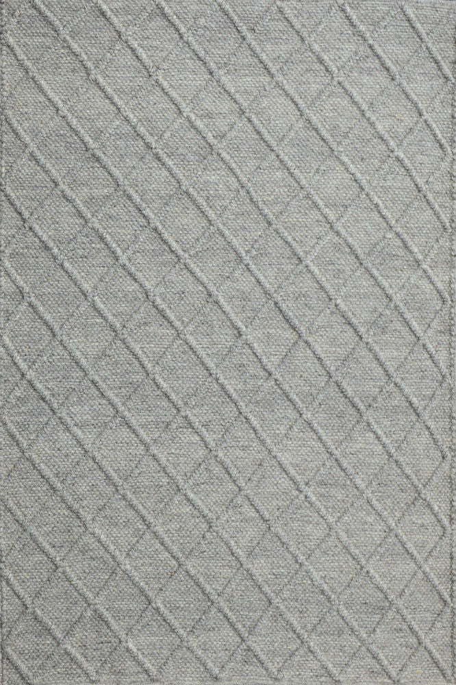 GREY GEOMETRIC HAND WOVEN DHURRIE