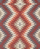 MULTICOLOR AZTEC HAND WOVEN KILIM DHURRIE