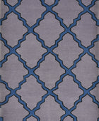 GREY BLUE MOROCCAN HAND TUFTED CARPET