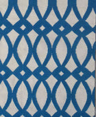 BLUE TRELLIS HAND WOVEN DHURRIE