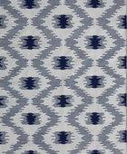 BLUE IKAT HAND WOVEN DHURRIE