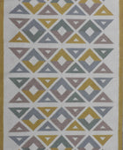 MULTICOLOR DIAMOND HAND WOVEN DHURRIE