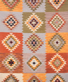 MULTICOLOR AZTEC HAND WOVEN KILIM DHURRIE