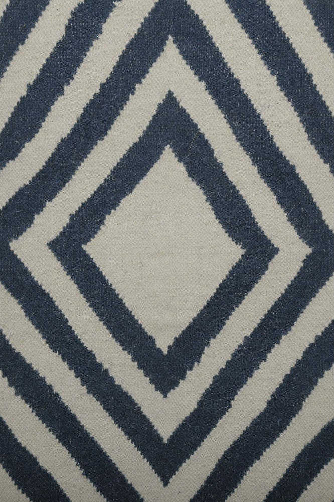 BLUE DIAMOND HAND WOVEN DHURRIE