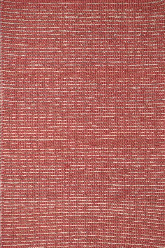 ORANGE SOLID JUTE HAND WOVEN DHURRIE