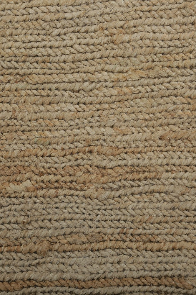 NATURAL SOLID JUTE HAND WOVEN DHURRIE