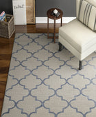 BLUE MOROCCAN HAND TUFTED CARPET - Imperial Knots