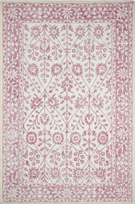 PINK TRADITIONAL HAND TUFTED CARPET