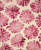 PINK DIP DYED FLORAL HAND TUFTED CARPET