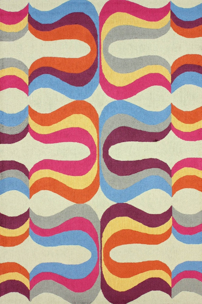 MULTICOLOR ABSTRACT HAND TUFTED CARPET