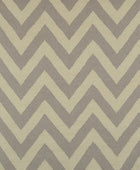 GREY CHEVRON HAND WOVEN DHURRIE