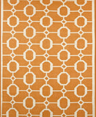 ORANGE LINKS HAND WOVEN DHURRIE