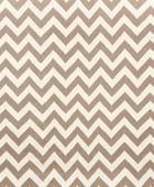 BROWN CHEVRON HAND WOVEN DHURRIE