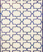 IVORY TRELLIS HAND WOVEN DHURRIE