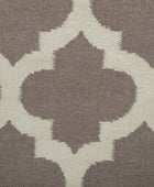 SLATE GREY MOROCCAN HAND WOVEN DHURRIE