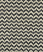 BLACK AND WHITE CHEVRON HAND WOVEN DHURRIE