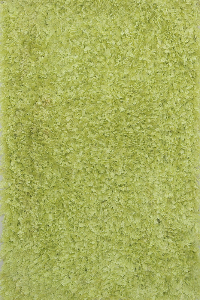 GREEN SHAGGY HAND MADE CARPET