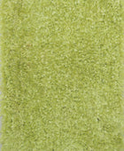 GREEN SHAGGY HAND MADE CARPET