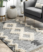 IVORY AND BLACK KILIM HAND WOVEN DHURRIE