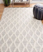 IVORY AND BLACK GEOMETRIC KILIM HAND WOVEN DHURRIE