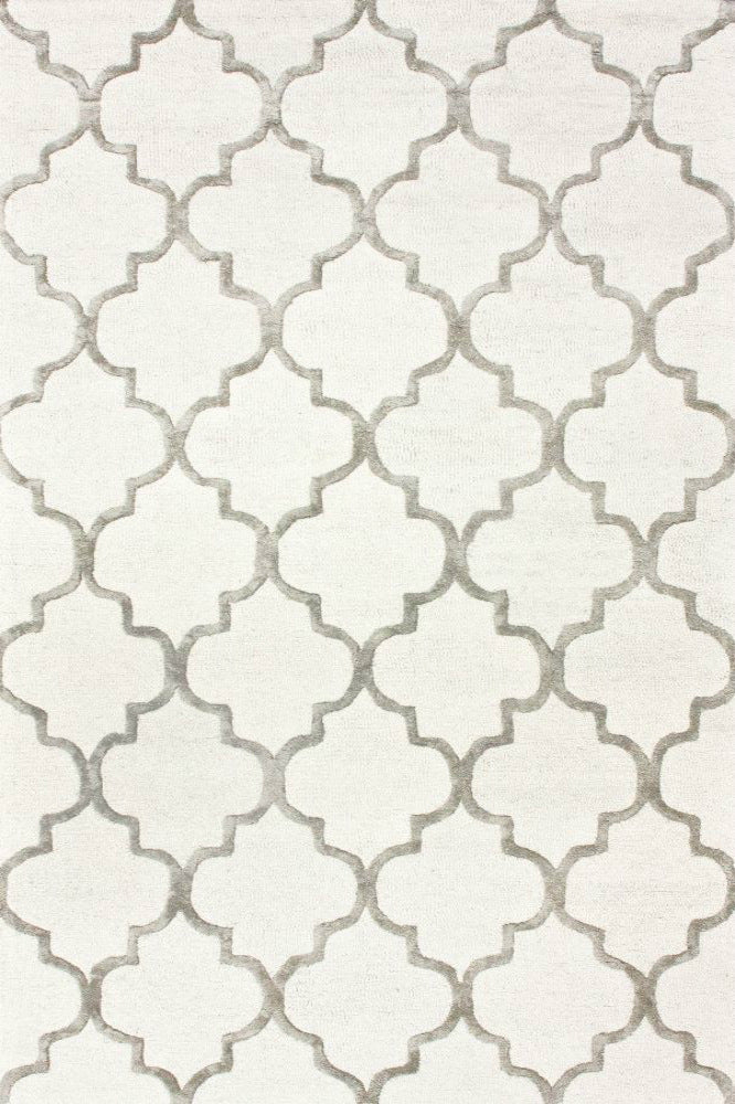 IVORY MOROCCAN HAND TUFTED CARPET