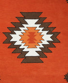 RUST AZTEC HAND TUFTED CARPET