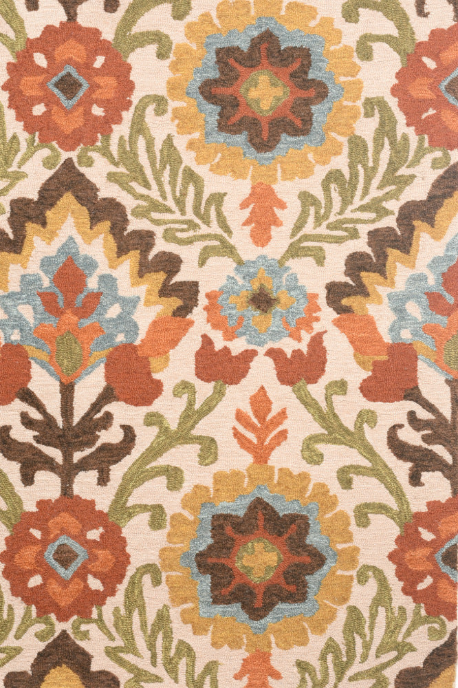 MULTICOLOR FLORAL HAND TUFTED CARPET