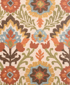 MULTICOLOR FLORAL HAND TUFTED CARPET