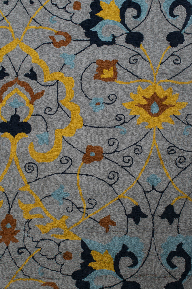 MULTICOLOR GREY SUZANI HAND TUFTED CARPET