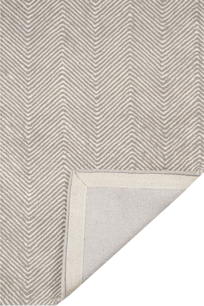 GREY CHEVRON HAND TUFTED CARPET