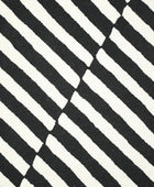 BLACK AND WHITE GEOMETRIC HAND TUFTED CARPET