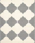 GREY IVORY MOROCCAN HAND TUFTED CARPET