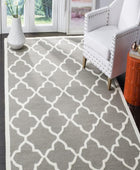 GREY AND IVORY MOROCCAN HAND TUFTED CARPET