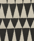 MONOCROME GEOMETRIC HAND WOVEN DHURRIE