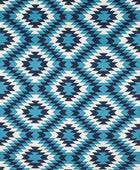 BLUE AZTEC HAND WOVEN KILIM DHURRIE - Imperial Knots