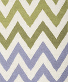 MULTICOLOR CHEVRON HAND WOVEN DHURRIE - Imperial Knots