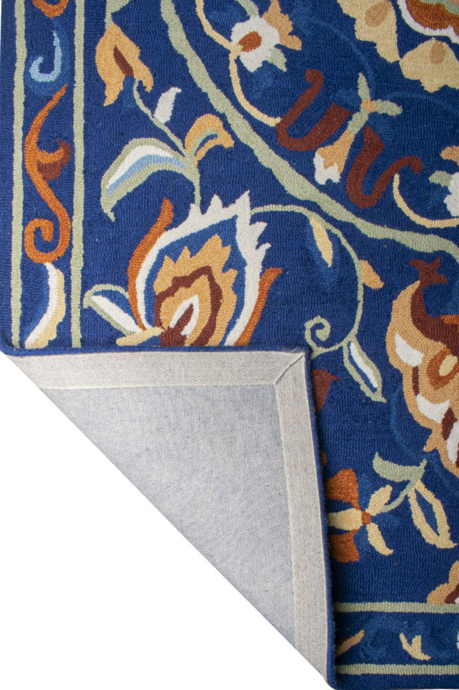 BLUE SUZANI HAND TUFTED CARPET