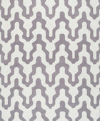 GREY AND WHITE CHEVRON HAND TUFTED CARPET