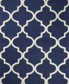 BLUE MOROCCAN HAND TUFTED CARPET - Imperial Knots