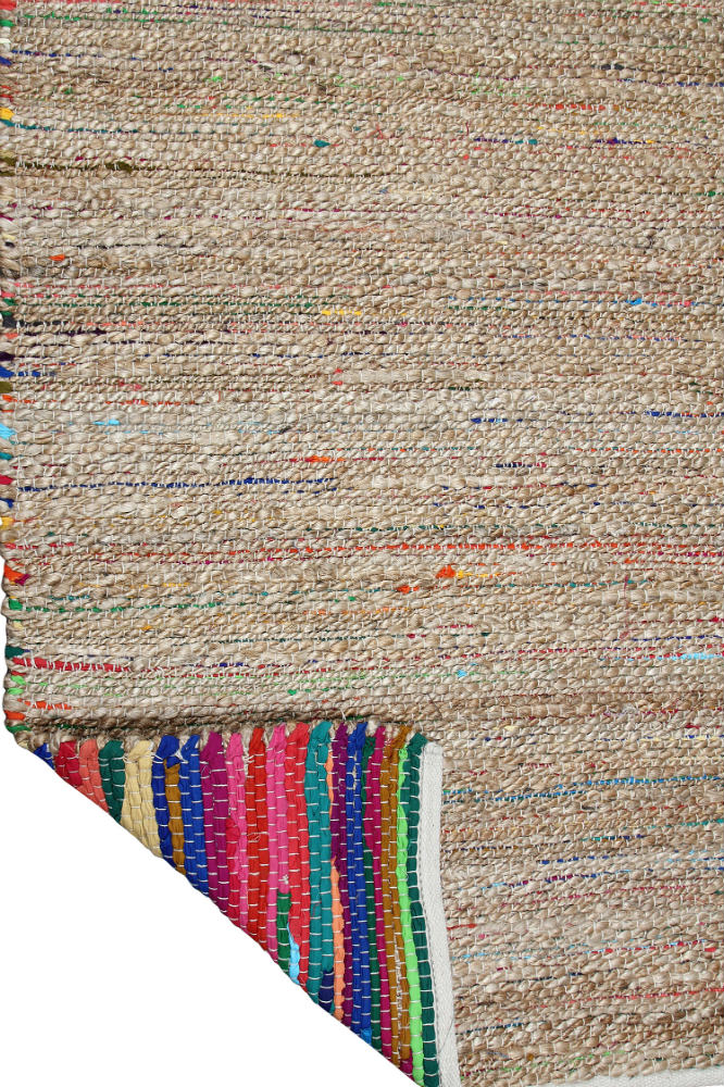 MULTICOLOR CHINDI JUTE HAND WOVEN DHURRIE