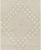 IVORY AND BLACK KILIM HAND WOVEN DHURRIE